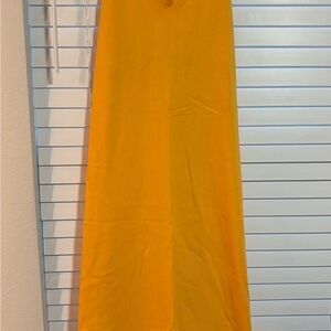 Zara Orange Midi Dress